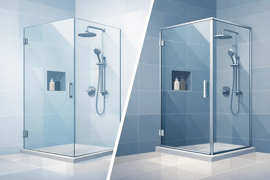 Frameless vs Semi-Frameless Shower Screens