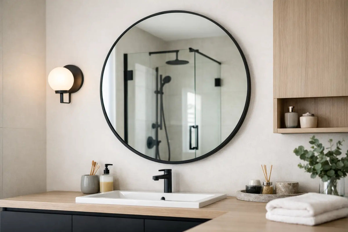 A Guide to Bathroom Mirror Placement That Fits